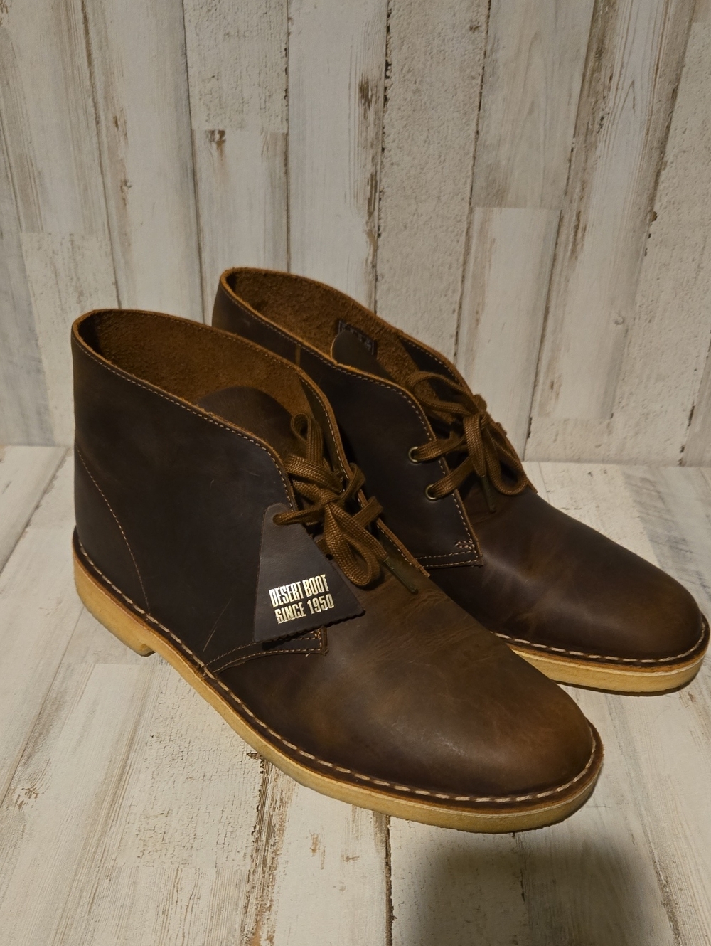 Clarks Men’s Brown Leather Chukka Boots